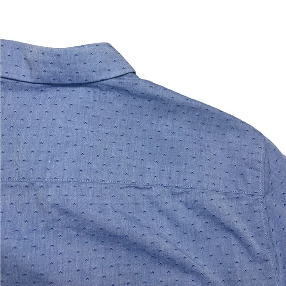 ⚡️SOLD⚡️Armani Exchange Men's Youth Ditsy-Print Dobby Shirt Slim Fit Button Down - Picture 13 of 16